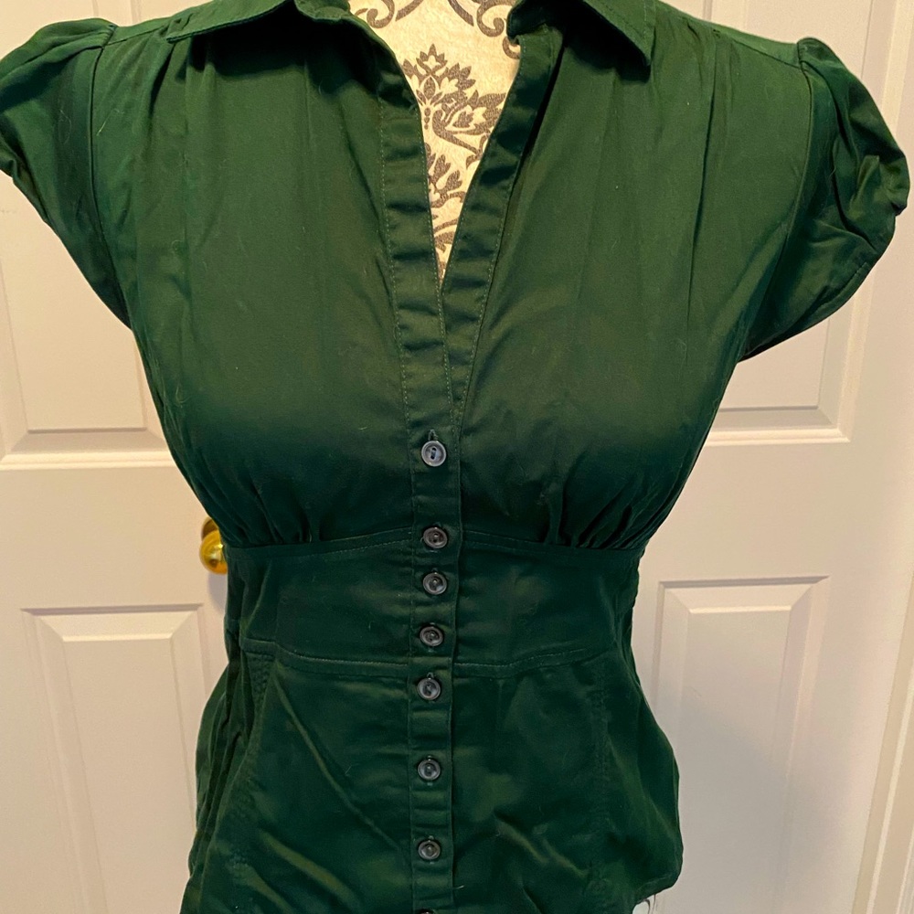 Banana Republic Green Blouse